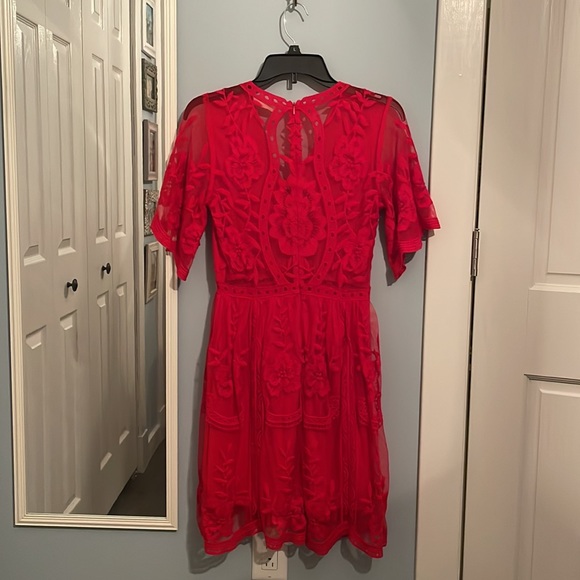 Altr’d State Red Lace Dress Size Small (S) - Picture 2 of 2